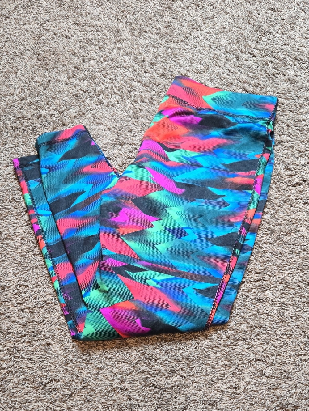 Fila Sport Running Large Leggings Pants Multicolor